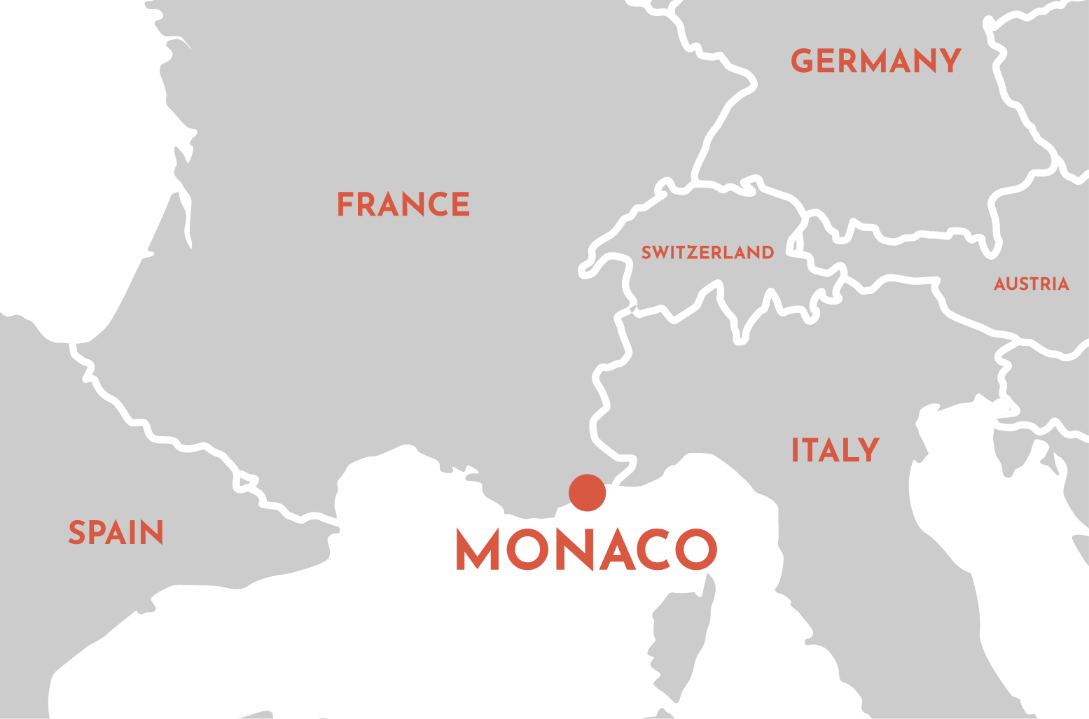 モナコの周辺地図